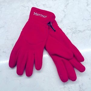 Marmot Hot Pink Fleece Gloves Small